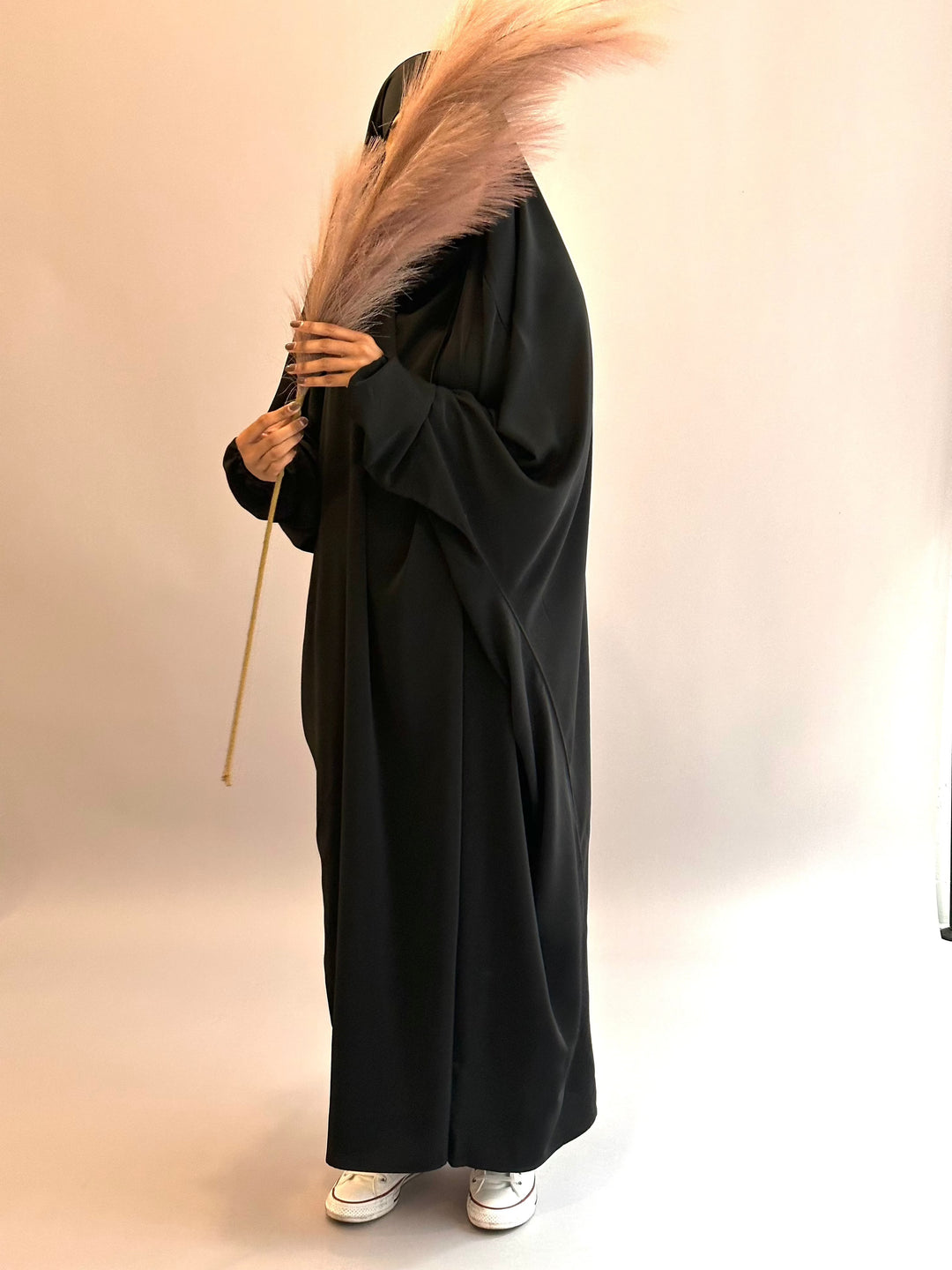 Get trendy with Sarah Niqab Jilbab - Black -  available at Voilee NY. Grab yours for $17.99 today!